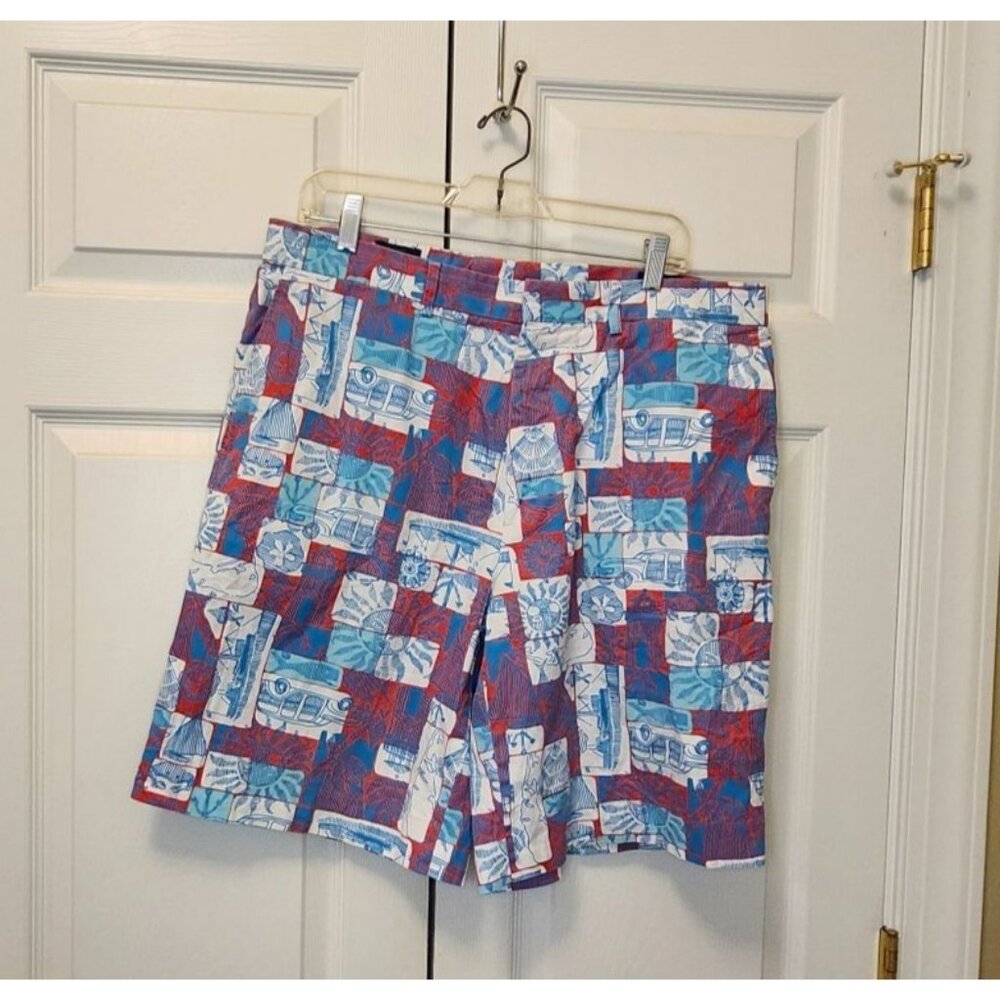 Men Lilly Pulitzer Blue Red Nantucket Limited Edition Everglades Shorts Size 36